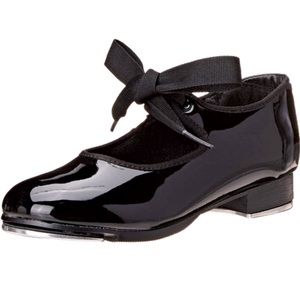 Capezio tap dance Shoes black patent